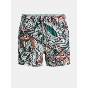 Grey-Blue Patterned Swimwear Jack & Jones Maui - Mens