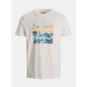 Jack & Jones Azure Cream T-Shirt - Men