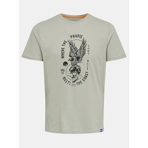 Grey T-shirt with print ONLY & SONS Turner - Men