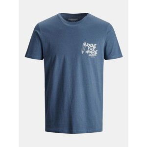 Blue T-shirt with Print Jack & Jones Streams - Men