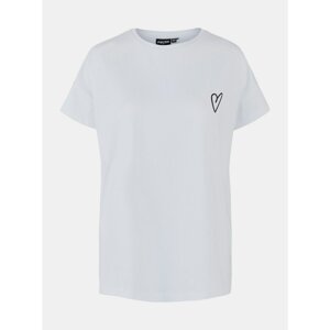 White T-shirt with print Pieces Lovely - Women