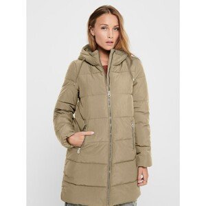 Beige Winter Quilted Coat ONLY Dolly - Women