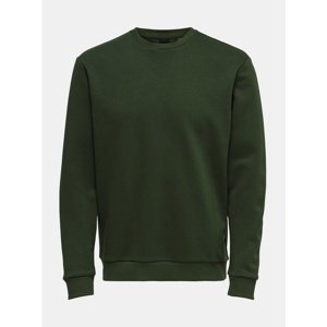 Dark Green Sweatshirt ONLY & SONS Ceres - Men