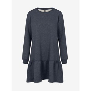 Dark Blue Sweatshirt Dress Pieces Chilli - Women