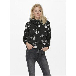 Black Floral Hoodie ONLY Jalene - Women