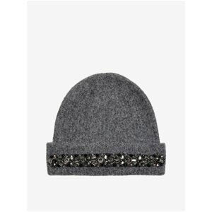 Dark grey cap with decorative details ONLY Susan - Women