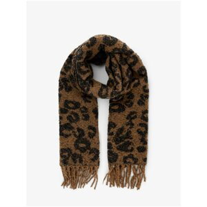 Brown Patterned Scarf Pieces Pyron - Women