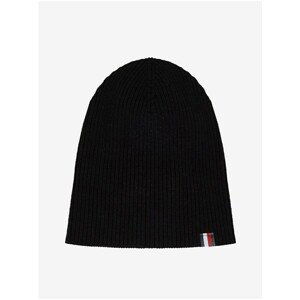 Black Men's Wool Ribbed Cap Tommy Hilfiger - Mens