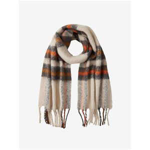 Beige Ladies Checkered Scarf Tom Tailor Denim - Women