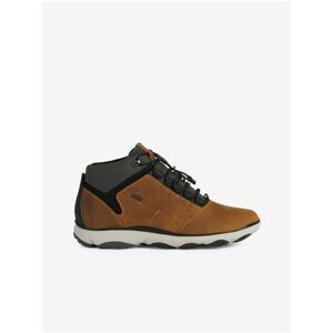 Brown Men's Ankle Leather Shoes Geox Nebula 4 x 4 B ABX - Men