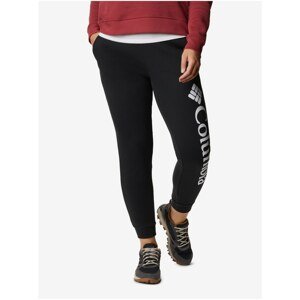 Black Women's Sweatpants with Print Columbia Logo Fleece Jogger - Women