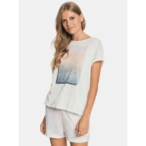 White T-shirt with Roxy print - Women