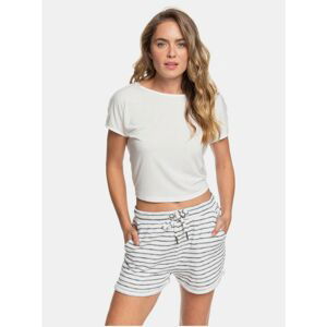 White Striped Shorts Roxy - Women