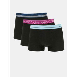 Set of 3 black boxers Calvin Klein Cotton stretch - Men