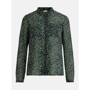 Green-black patterned shirt VILA Nema - Women