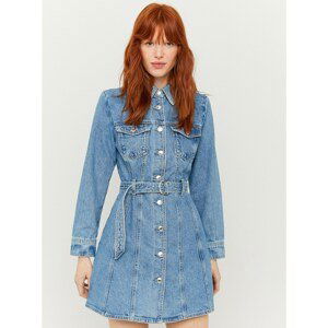 Blue Denim Shirt Dress with Belt TALLY WEiJL - Women