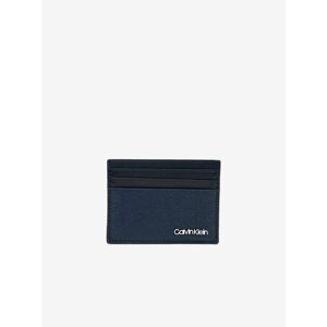 Dark Blue Men's Leather Calvin Klein Card Case - Men