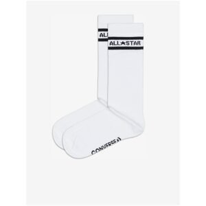 Set of two pairs of unisex socks in Converse white - unisex