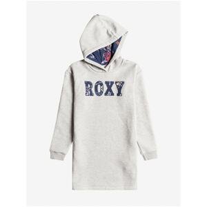 Light Grey Long Girls' Sweatshirt Roxy - Unisex