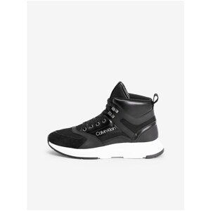 Black Men Leather Ankle Boots Calvin Klein - Men