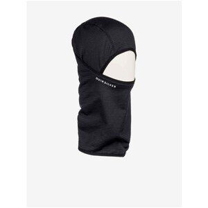 Black Men's Hood with Print Quiksilver Log Balaclava - Men