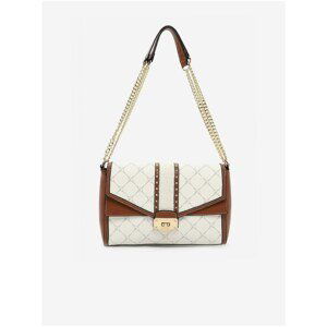 Brown-white handbag Tamaris - Women