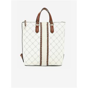 Brown-white handbag/backpack Tamaris - Women