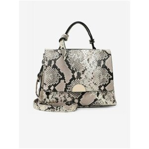 Beige crossbody handbag with snake pattern Tamaris - Women