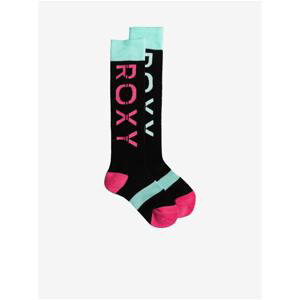 Black Children's Patterned Sports Socks Roxy - Unisex