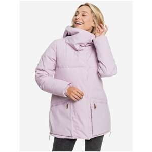Pink Women's Quilted Winter Jacket with Hood Roxy - Women