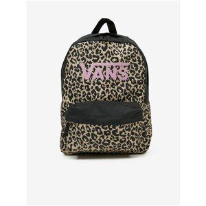 Black-Beige Girls Patterned Backpack VANS Girls Realm - Unisex