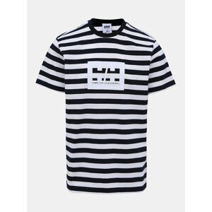 White-blue striped T-shirt with print HELLY HANSEN Tokyo - Men