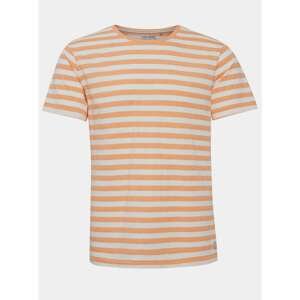 Orange Striped T-Shirt Blend - Men