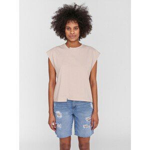 Beige Loose T-Shirt Noisy May Daphni - Women