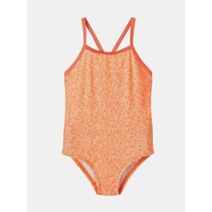 Orange Girls Patterned One Piece Swimwear name it Felisia - Unisex