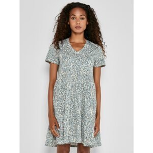 Light Blue Floral Loose Dress Noisy May Marble - Women