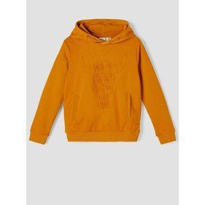 Orange boys' hoodie name it Hans - unisex