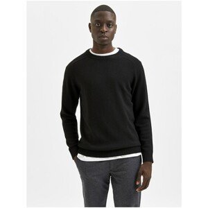 Black Men's Wool Sweater Selected Homme New Coban - Men
