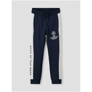 Dark Blue Boys Pattern sweatpants name it UEFA - unisex