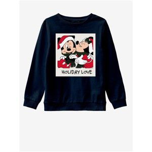 Dark blue girls' Christmas sweatshirt name it Minnie - unisex