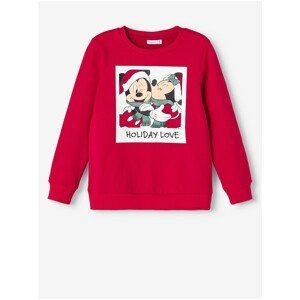 Red Girls' Christmas Sweatshirt name it Minnie - unisex