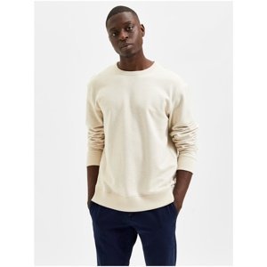 Cream Men's Basic Sweatshirt Selected Homme Relax - Men's