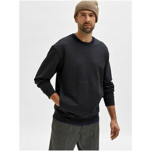 Black Basic Sweatshirt Selected Homme Relaxkaius - Men