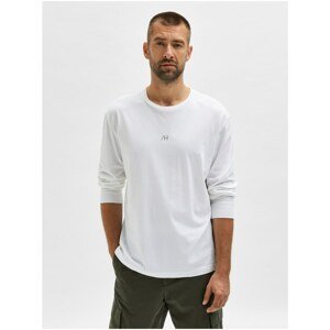 White Men's T-Shirt Selected Homme Relax Eiki - Men's