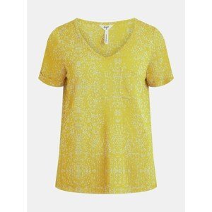 Yellow patterned T-shirt . OBJECT Tessi - Women