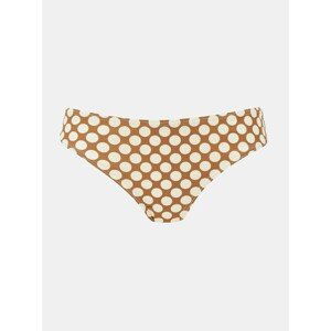 Brown-cream polka dot bottom of the swimsuit . OBJECT Colette - Women