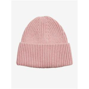 . OBJECT Pink Women's Ribbed Winter Cap OBJECT Gitte - Women