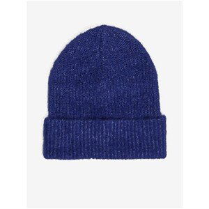 Dark blue woolen cap . OBJECT Pascalia - Women