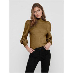 Brown Ribbed Sweater ONLY Katia - Women