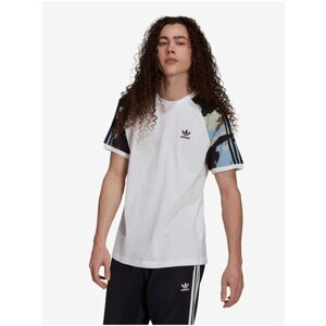 White Men's Patterned T-Shirt adidas Originals Camo Cali Tee - Men